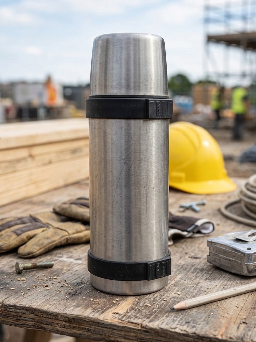 Thermos Silver Stainless Steel Travel Mug